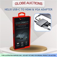 HELIX USB-C TO HDMI & VGA  ADAPTER