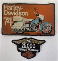 Harley-Davidson 25,000 Miles & 1974 Patches