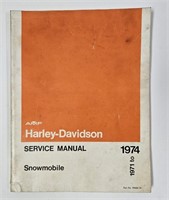 1971-74 Harley Davidson Snowmobile Service Manual