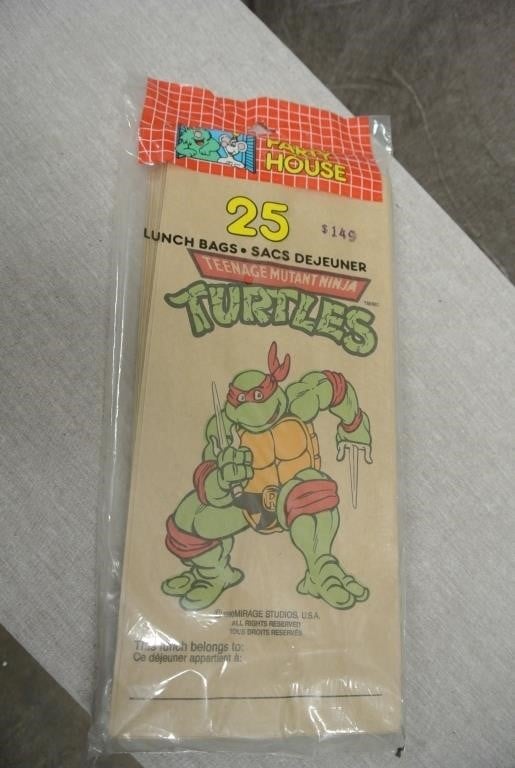Teenage Mutant Ninja Turtles Lunch Bags