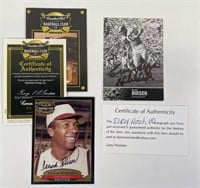 Signed Frank Robinson and Elroy Hirsch Cards
