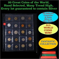 20 Great Coins of the World, hand selected, many t