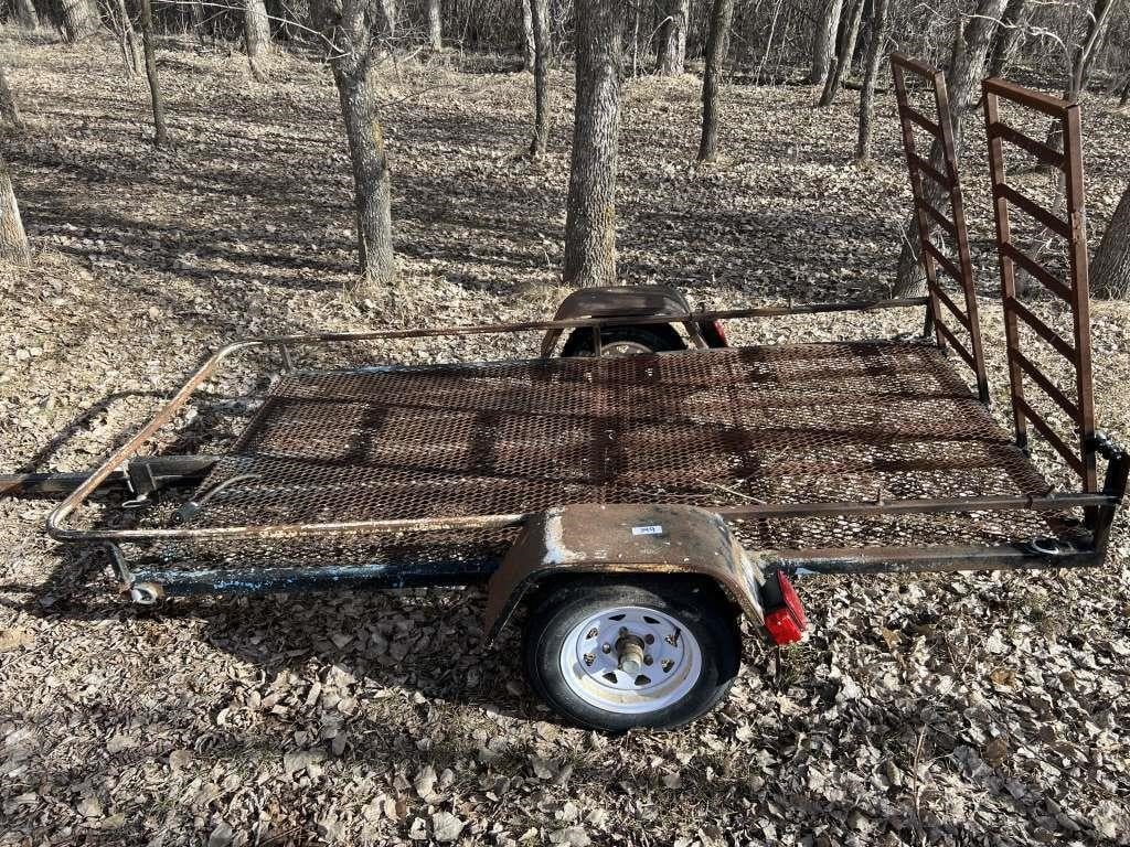 Homemade Utility Trailer 4ftX8ft with ramps, new