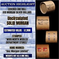 *EXCLUSIVE* x10 Morgan Covered End Roll! Marked "U