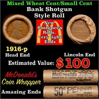 Lincoln Wheat Cent 1c Mixed Roll Orig Brandt McDon