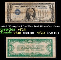 1928A "Funnyback" $1 Blue Seal Silver Certificate