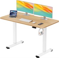 Standing Desk 48x24 In  Adjustable, Oak