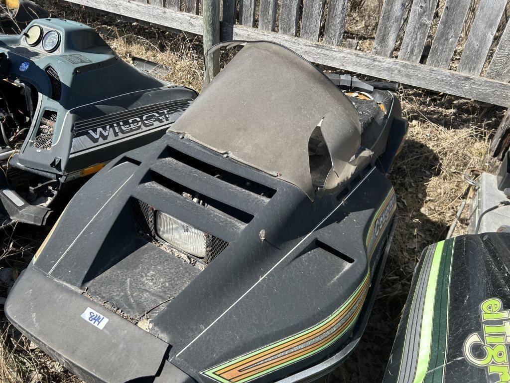 1987 Arctic Cat Cougar fan cooled complete sled