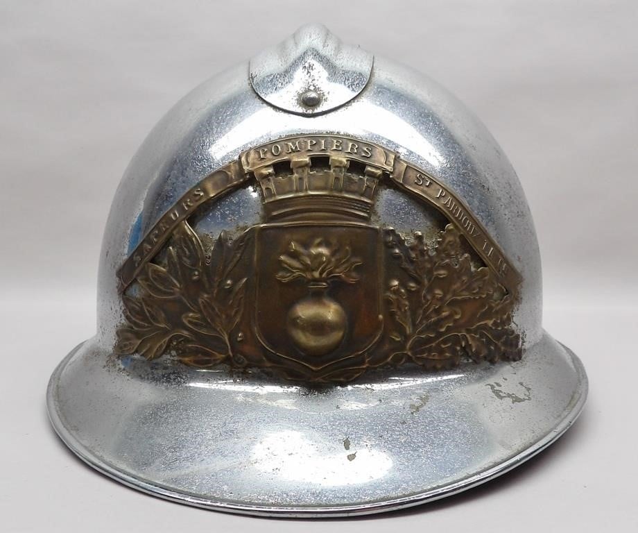 1940s French Fire Helmet