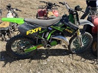 1998 ish Kawasaki KX125 2 stroke moto cross bike