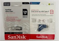 SanDisk Assorted Flash Drive ( In showcase )