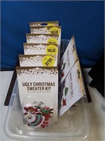 8 new packages of ugly Christmas sweater kit