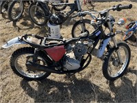 1975 Honda XL 100 Trail bike, missing seat and