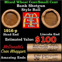 Lincoln Wheat Cent 1c Mixed Roll Orig Brandt McDon