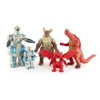 (5) Group of Bandai Plastic Kaiju Godzilla Figures