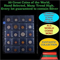 20 Great Coins of the World, hand selected, many t