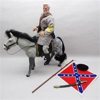 1990s 12" Civil War Action Figure & Horse