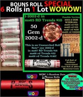 THIS AUCTION ONLY! BU Shotgun Lincoln 1c roll, 200