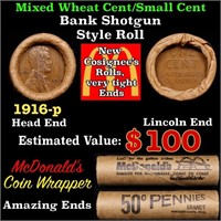 Lincoln Wheat Cent 1c Mixed Roll Orig Brandt McDon