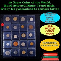 20 Great Coins of the World, hand selected, many t