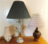 NO SHIP: Three (3) Old Lamps
