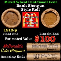 Lincoln Wheat Cent 1c Mixed Roll Orig Brandt McDon