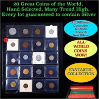 20 Great Coins of the World, hand selected, many t