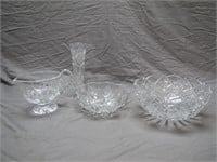 Lot Of Assorted Cut Glass Dishes