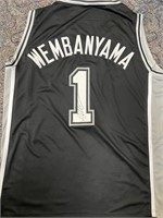 Spurs Victor Wembanyama Signed Jersey COA