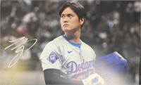 Dodgers Shohei Ohtani Signed 11x17 with COA