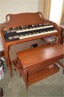 Hammond Organ, Bench, and Music