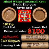 Lincoln Wheat Cent 1c Mixed Roll Orig Brandt McDon