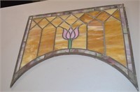 Early Stained Glass Curved Window