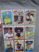 9 Vintage Assorted Signed Baseball Cards