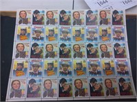 40 unused character stamps Wizard of Oz Gone With