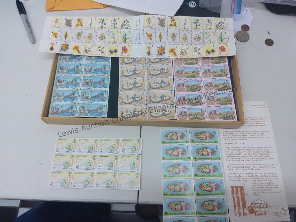 Large collection of Saudi Arabian stamps unused