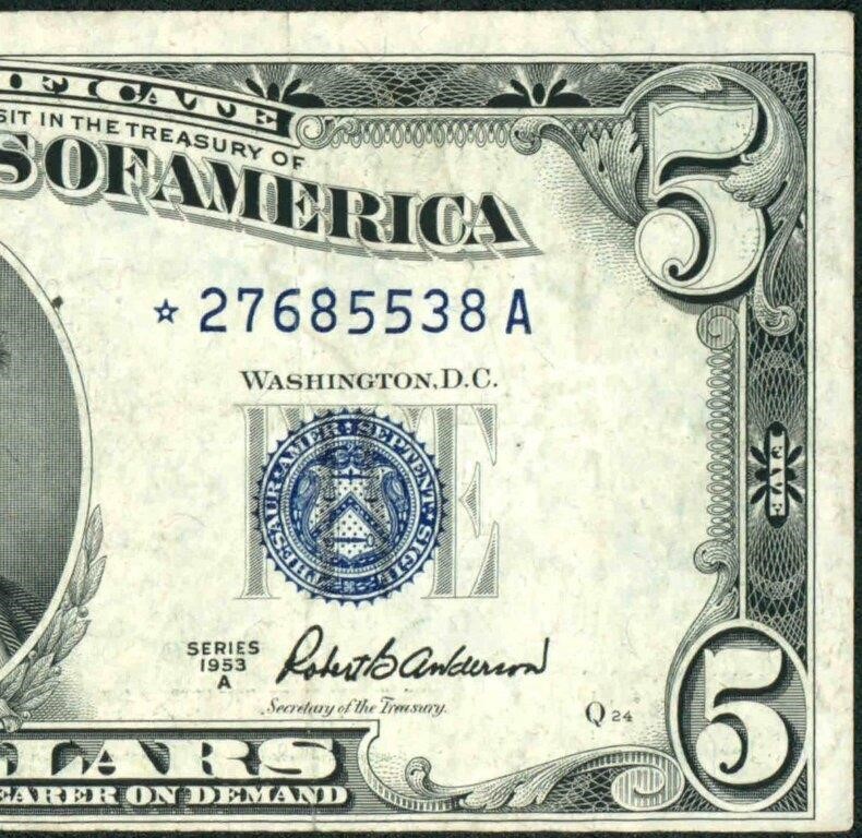 $5 1953 A Silver Certificate