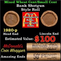 Lincoln Wheat Cent 1c Mixed Roll Orig Brandt McDon