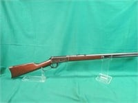 Winchester 1894 32-40 lever rifle. She's got some