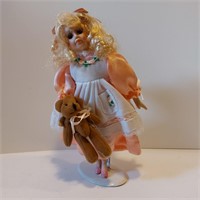 Small Porcelain Doll - Approx. 6"