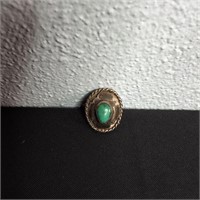 LARGE STERLING TURQUOISE RING