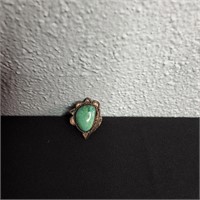 LARGE STERLING TURQUOISE RING