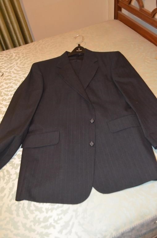 Barrington 42 Long Blue Pin Stripe Suit