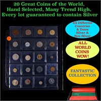 20 Great Coins of the World, hand selected, many t