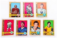 Lot - 7 x OPC 1972 Hockey Cards