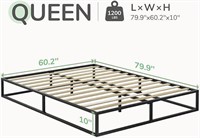 Novilla Queen Bed Frame, Metal Platform Bed Frame