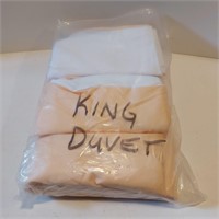 King Size Duvet Cover - Soft, Peach