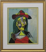 WOMAN IN FUR COLLAR GICLEE BY PABLO PICASSO