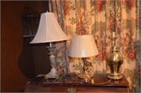 Lot of 3 Brass Lamps