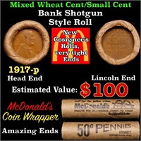 Lincoln Wheat Cent 1c Mixed Roll Orig Brandt McDon